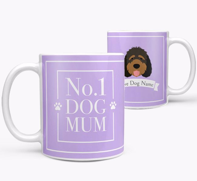 Personalised 'No.1 Mum' Mug from your {breedFullName}